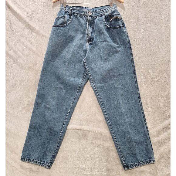 Vintage Womens Gitano 100% Cotton Tapered Mom Jeans Size 12 High Rise 80s 90s - Picture 1 of 14